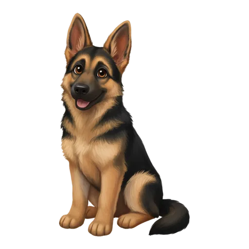 German Shepherd illustration