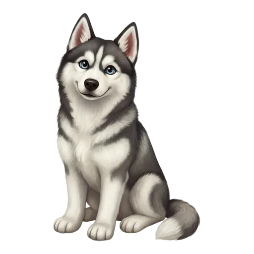 Siberian Husky illustration