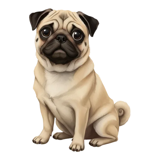 Pug illustration